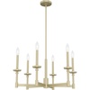 image:imageHunter  Briargrove 6light Modern Brass Large Chandelier Dimmable Formal Style Candle Shaped for Bedrooms Kitchens Dining Living Rooms  19701Painted Modern Brass