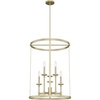 image:imageHunter  Briargrove 6light Modern Brass Medium Size Chandelier Dimmable Formal Style Cylinder Shaped for Bedrooms Kitchens Dining Living Rooms  19699
