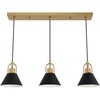 image:imageHunter  Carrington Isle 3Light Luxe Gold Large Cluster Light Dimmable Casual Style Linear Shaped for Bedrooms Kitchens Dining Living Rooms  13174