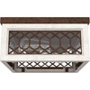 image:imageHunter  Chevron 2light Textured Rust Medium Size Flush Mount Light Dimmable Casual Style Square Shaped for Bedrooms Kitchens Dining Living Rooms  19970