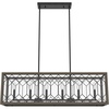 image:imageHunter  Chevron 6light Rustic Iron Extra Large Chandelier Dimmable Linear Shaped for Bedrooms Kitchens Dining Living Rooms  19373