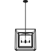 image:imageHunter  Doherty 4light Natural Black Iron Medium Size Chandelier Dimmable Casual Style Square Shaped for Bedrooms Kitchens Dining Living Rooms  19404