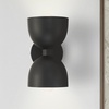 image:imageHunter  Erling 1Light Sconce Light Dimmable Modern Style Dome Shaped for Bedrooms Kitchens Dining Living Rooms Bathrooms Matte BlackMatte Black