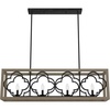 image:imageHunter  Gablecrest 4light French Oak Extra Large Chandelier Dimmable Transitional Style Linear Shaped for Bedrooms Kitchens Dining Living Rooms  19099
