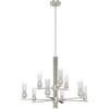 image:imageHunter  Gatz 9light Brushed Nickel Large Chandelier Dimmable Modern Style Candle Shaped for Bedrooms Kitchens Dining Living Rooms  19788