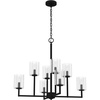 image:imageHunter  Kerrison 8Light Natural Black Iron Dimmable Large Chandelier for Bedrooms Kitchens Dining Living Rooms  19532