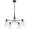 image:imageHunter  Lochemeade 5light Brushed Nickel Large Chandelier Dimmable Modern Style Candle Shaped for Bedrooms Kitchens Dining Living Rooms  19197Noble Bronze