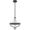 image:imageHunter  Merlin 3light Rustic Iron Small Chandelier Dimmable Industrial Style Empire Shaped for Bedrooms Kitchens Dining Living Rooms  19803