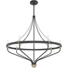 image:imageHunter  Merlin 7light Rustic Iron Large Chandelier Dimmable Industrial Style Empire Shaped for Bedrooms Kitchens Dining Living Rooms  19797