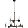 image:imageHunter  River Mill 9light Rustic Iron Large Chandelier Dimmable Rustic Style Candle Shaped for Bedrooms Kitchens Dining Living Rooms  19478