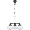image:imageHunter  Saddle Creek 3Light Noble Bronze Schoolhouse Style Dimmable Medium Size Chandelier for Bedrooms Kitchens Dining Living Rooms  19357