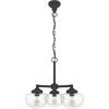 image:imageHunter  Saddle Creek 3light Noble Bronze Medium Size Chandelier Dimmable Schoolhouse Style Candle Shaped for Bedrooms Kitchens Dining Living Rooms  19358Noble Bronze