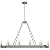 image:imageHunter  Saddlewood 10Light Brushed Nickel Casual Style Dimmable Extra Large Chandelier for Bedrooms Kitchens Dining Living Rooms  19028
