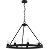 image:imageHunter  Saddlewood 9light Natural Black Iron Large Chandelier Dimmable Casual Style Wagon Wheel Shaped for Bedrooms Kitchens Dining Living Rooms  19030