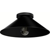 image:imageHunter  Skyflow 1Light Matte Black Outdoor Flush Mount Ceiling Light Dimmable Modern Style Cone Shaped for Bedrooms Kitchens Dining Living Rooms  46022