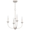 image:imageHunter  Southcrest 4Light Distressed White Casual Style Dimmable Medium Size Chandelier for Bedrooms Kitchens Dining Living Rooms  19639