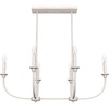 image:imageHunter  Southcrest 6Light Matte Black Large Chandelier Dimmable Linear Shaped for Bedrooms Kitchens Dining Living Rooms  19644Distressed White