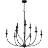 image:imageHunter  Southcrest 9light Matte Black Large Chandelier Dimmable Casual Style Candle Shaped for Bedrooms Kitchens Dining Living Rooms  19632