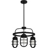 image:imageHunter  Starklake 3light Natural Black Iron Medium Size Chandelier Dimmable Caged Style Wagon Wheel Shaped for Bedrooms Kitchens Dining Living Rooms  19665