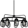 image:imageHunter  Starklake 9light Natural Black Iron Large Chandelier Dimmable Wagon Wheel Shaped for Bedrooms Kitchens Dining Living Rooms  19663