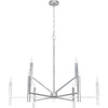 image:imageHunter  Sunjai 9light Brushed Nickel Extra Large Chandelier Dimmable Formal Style Candle Shaped for Bedrooms Kitchens Dining Living Rooms  19520