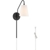 image:imageHunter  Valley Park 1Light Medium Size Sconce with Dimmer Switch Transitional Style Bulb Included Adjustable Head for Bedrooms Kitchens Dining Living Rooms Nooks Matte BlackMatte Black