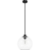 image:imageHunter  Xidane 1Light Matte Black Medium Size Pendant Light Dimmable MidCentury Modern Style Globe Shaped for Bedrooms Kitchens Dining Living Rooms  19512