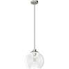 image:imageHunter  Xidane 1light Brushed Nickel Medium Size Pendant Light Dimmable Mid Century Modern Style Globe Shaped for Bedrooms Kitchens Dining Living Rooms  19754Brushed Nickel