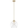 image:imageHunter  Xidane 1light Brushed Nickel Medium Size Pendant Light Dimmable Mid Century Modern Style Globe Shaped for Bedrooms Kitchens Dining Living Rooms  19754Alturas Gold