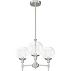 image:imageHunter  Xidane 3light Alturas Gold Medium Size Chandelier Dimmable Mid Century Modern Style Candle Shaped for Bedrooms Kitchens Dining Living Rooms  19739Brushed Nickel