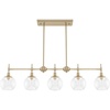 image:imageHunter  Xidane 5light Alturas Gold Extra Large Chandelier Dimmable Mid Century Modern Style Linear Shaped for Bedrooms Kitchens Dining Living Rooms  19747Alturas Gold
