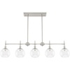 image:imageHunter  Xidane 5light Alturas Gold Extra Large Chandelier Dimmable Mid Century Modern Style Linear Shaped for Bedrooms Kitchens Dining Living Rooms  19747Brushed Nickel