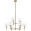 image:imageHunter  Xidane 9light Alturas Gold Large Chandelier Dimmable Round Shaped for Bedrooms Kitchens Dining Living Rooms  19745Alturas Gold