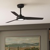 image:imageHunter 52 ZenTech Outdoor Smart Ceiling Fan LED Light Remote White  ENERGY STAR certified with Apple Google Alexa support and covered outdoor use for bedrooms living rooms or patiosMatte Black