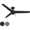 image:imageHunter 52 in Outdoor Industrial Ceiling fan in Matte Black 3Blade Renewed