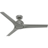 image:imageHunter 52 inch Gallegos Matte Silver Damp Rated Ceiling Fan and Wall Control