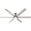 image:imageHunter 72 inch WiFi Gravity Matte Silver Ceiling Fan with LED Light Kit and Handheld Remote