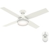 image:imageHunter Dempsey Outdoor or Indoor Ceiling Fan 52 inch Matte NickelFresh White