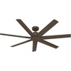image:imageHunter Downtown Outdoor or Indoor Ceiling Fan 60 inch Matte Black  No Light Standard Mount Wall Control Quiet 7 Blades For Patio Porch Garage 51590Matte Bronze