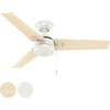 image:imageHunter Fan 44 inch Contemporary Fresh White Outdoor Ceiling Fan with Pull Chain RenewedFresh White