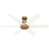image:imageHunter Fan 52 inch Ceiling Fan with No Light Outdoor or Indoor Luxe Gold  Matte White Ceiling Fan for Porch Living Room Office Kitchen Garage 6 Blades Renewed Matte BlackLuxe Gold
