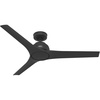 image:imageHunter Fan 52 inch Ceiling Fan with No Light Outdoor or Indoor Matte Black Ceiling Fan for Porch Living Room Office Kitchen Garage 3 Blades RenewedMatte Black