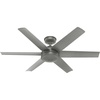 image:imageHunter Fan 52 inch Contemporary Matte Silver Finish Outdoor Ceiling Fan with 6 Blades Renewed
