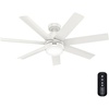 image:imageHunter Fan 52 inch IndoorOutdoor Fresh White Ceiling Fan with Light and Remote Control for Bedroom Living Room Dining Room Kitchen Office Patio CC5C23C75 Renewed