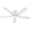image:imageHunter Fan 52 inch Outdoor Ceiling Fan in White with Stainless Steel Hardware to Resist Rust 5 Blade Renewed