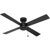 image:imageHunter Fan 52 inch Outdoor or Indoor Ceiling Fan with Pull Chain Black Ceiling Fan without Light For Patio Kitchen Garage Living Room Renewed