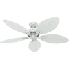 image:imageHunter Fan 54 inch Casual White Outdoor Ceiling Fan with 5 Blades Renewed