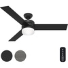 image:imageHunter Fan 54 inch Ceiling Fan with Lights and Remote Outdoor or Indoor Black Modern Ceiling Fan for Porch Living Room Office Kitchen Renewed