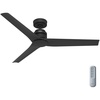 image:imageHunter Fan Outdoor or Indoor Ceiling Fan 52 in Black Ceiling Fan with Remote and No Light for Patios Living Room Bedroom Porch Garage Renewed