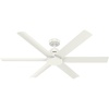 image:imageHunter Fan Outdoor or Indoor Ceiling Fan 60 in White Ceiling Fan with No Light for Patios Living Room Bedroom Porch Garage Renewed